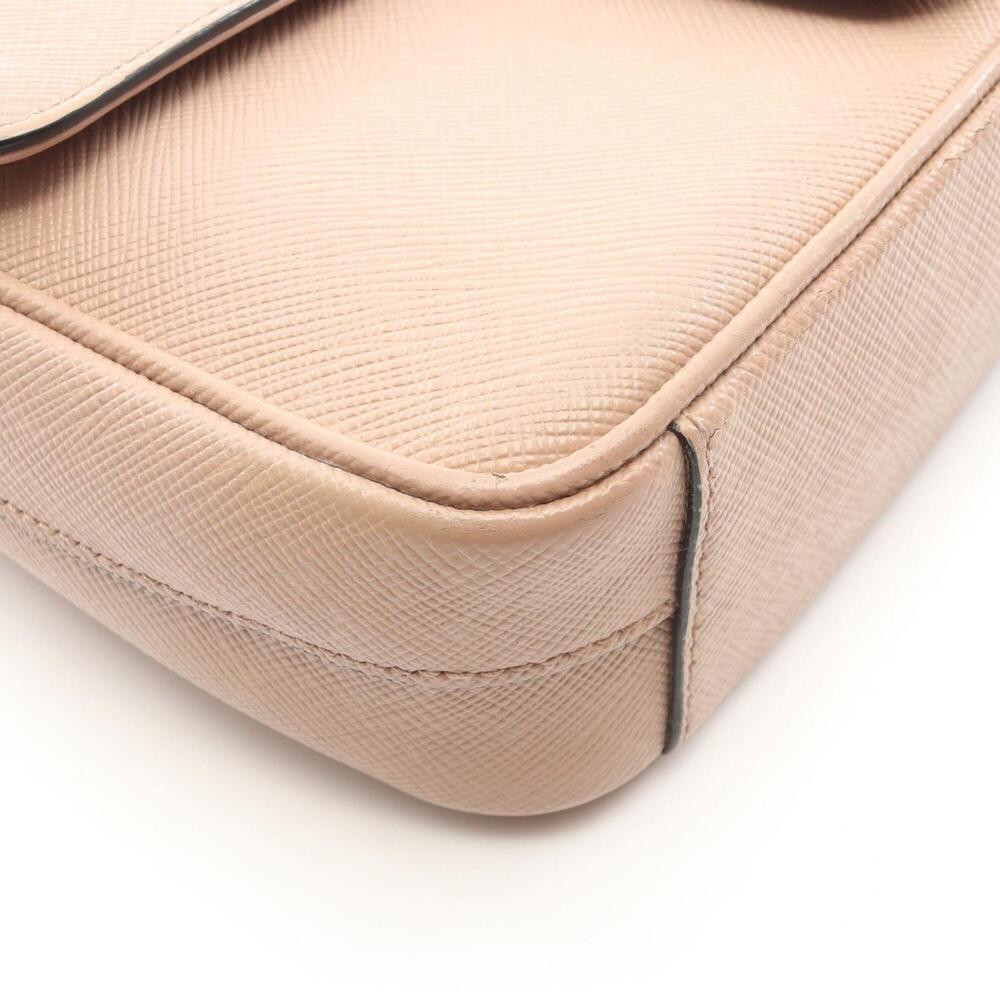 PRADA Pink Leather Saffiano Shoulder Bag - Picture 8 of 10